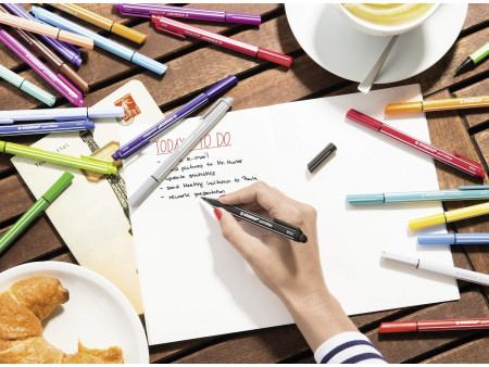 STABILO Stylo-feutre pointMax, étui en plastique de 4