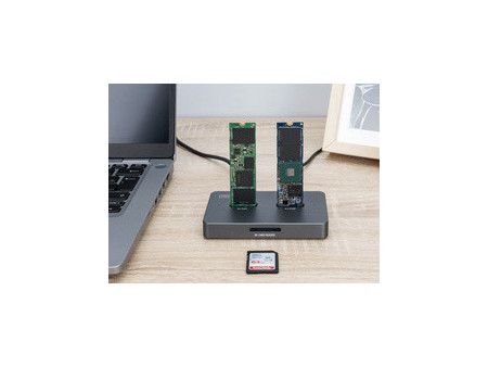 DIGITUS Station d'accueil 3 en 1 M.2 SSD NVMe + M.2 SSD SATA