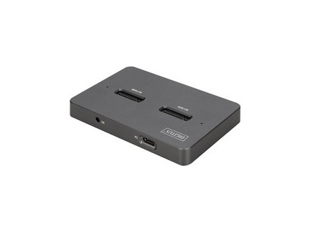DIGITUS Station d'accueil 3 en 1 M.2 SSD NVMe + M.2 SSD SATA