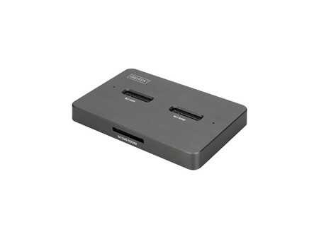 DIGITUS Station d'accueil 3 en 1 M.2 SSD NVMe + M.2 SSD SATA