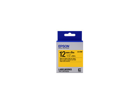 EPSON LK-4YBP Couleur pastel Noir/Jaune
