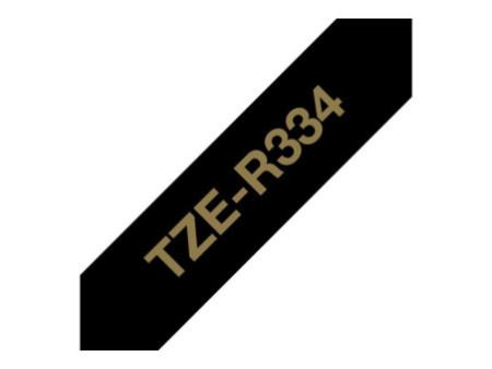 BROTHER P-Touch 12mm black/gold ribbon