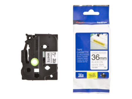 BROTHER TZES261 strong bk/wh 36mm 8m