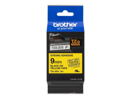 BROTHER RUBAN 9mm Noir/Jaune