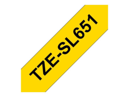 BROTHER TZeSL651 tape Black on Yellow