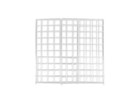 HYGOCLEAN Corbeille à déchets, maille en métal, 60 L, blanc