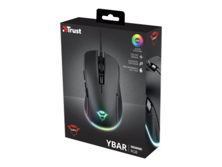 TRUST Souris gaming filaire YBAR noire
