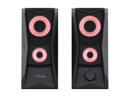 TRUST Enceintes JAVV 2.0 RGB noire