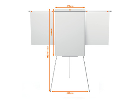 nobo Chevalet de conférence Mobil Stahl Nano Clean, blanc