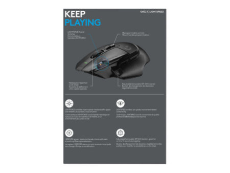 LOGI G G502 X LIGHTSPEED Mouse optical