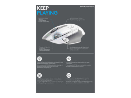 LOGI G502 X LIGHTSPEED - WHITE/CORE EER2