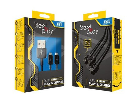 STEELPLAY Dual Play & Charge Cable PS4