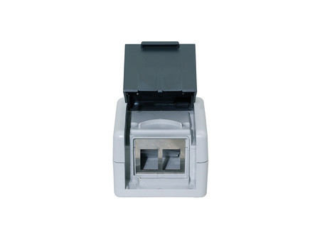LogiLink Prise RJ45 cat.6A Outdoor, pour 2x RJ45, gris