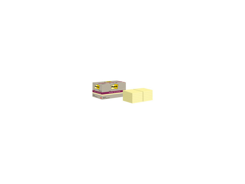 Post-it Bloc-notes super sticky Recycling Notes, jaune