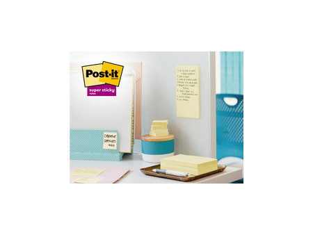Post-it Bloc-notes super sticky Recycling Z-Notes, jaune
