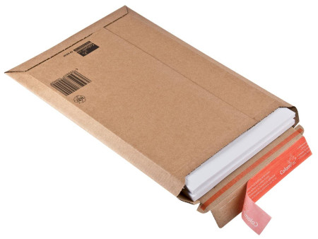 ColomPac Pochette d'expédition en carton ondulé, A4+, marron
