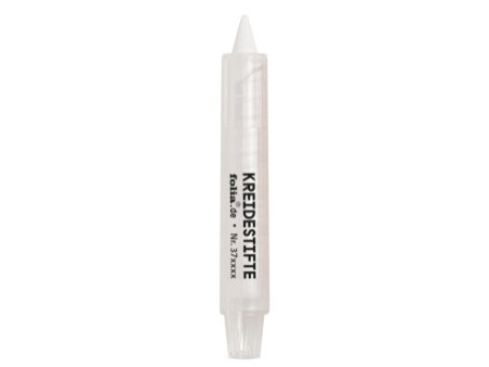 folia Set de crayon craie, étui de 5, blanc