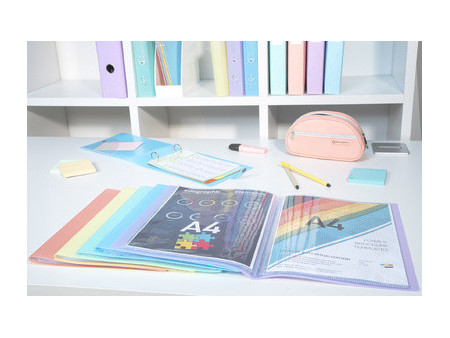 EXACOMPTA Protège-documents Chromaline 30 pochettes, assorti