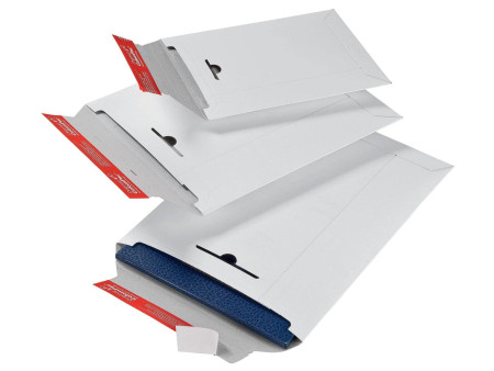 ColomPac Pochette d'expédition, en carton rigide A5, blanc