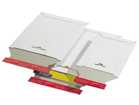 ColomPac Pochette d'expédition, en carton rigide B5+, blanc