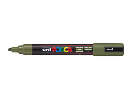 POSCA Marqueur à pigment PC-5M, vert kaki
