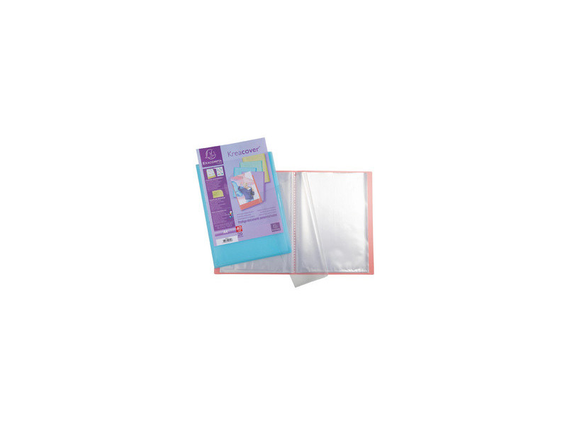 EXACOMPTA Protège-documents, A4, PP, 50 pochettes, assorti