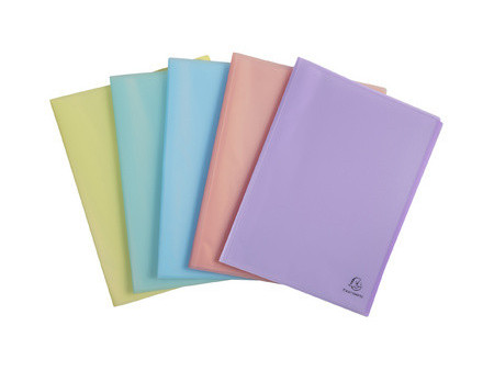 EXACOMPTA Protège-documents Chromaline 20 pochettes, assorti