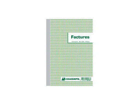 EXACOMPTA Manifold 'Factures', 21 x 13,5 cm, 50 feuillets