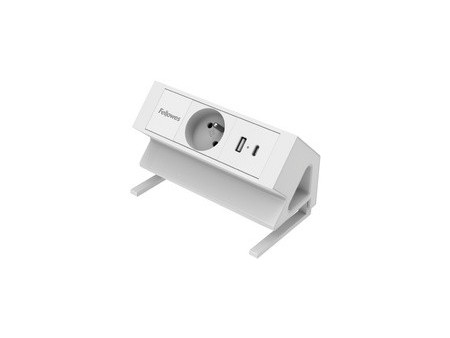 Fellowes Multiprise de table Power Desk, type E, blanc