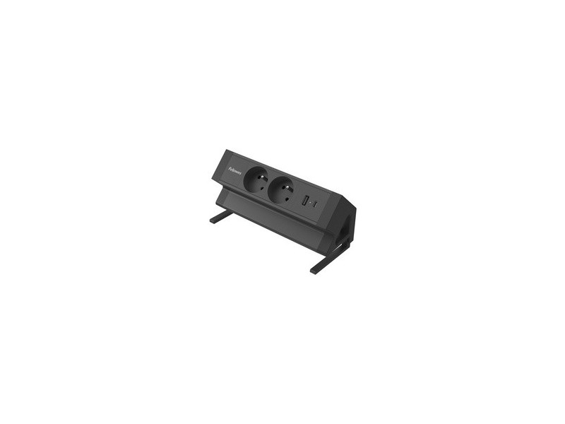 Fellowes Multiprise de table Power Desk 2, type E, noir