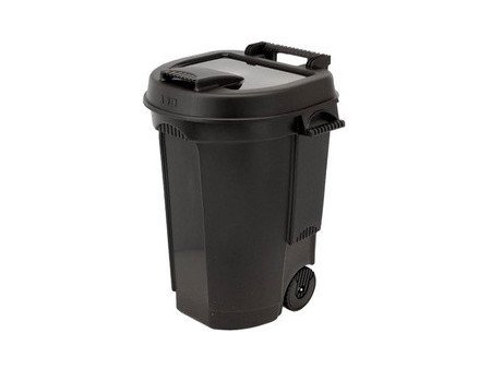 EDA Poubelle, 110 litres, plastique, noir