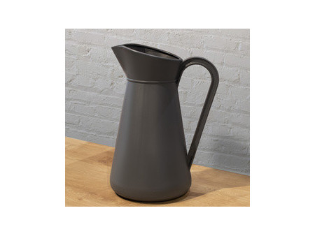 EDA Cruche en plastique, 5 litres, gris