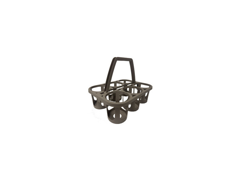 EDA Porte-bouteilles, 6 compartiments, marron
