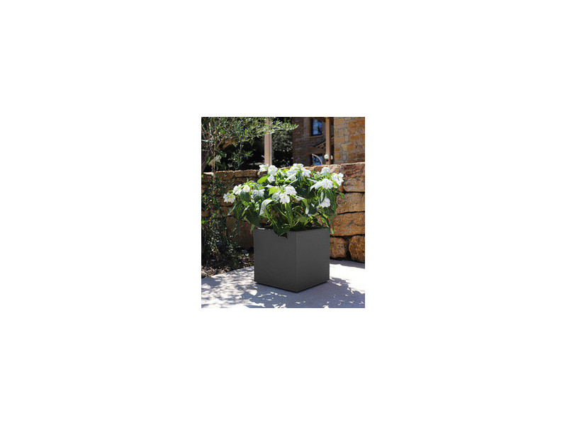 EDA Bac à plantes BASALT UP, cubique, 295 mm, vert amande