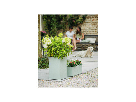 EDA Bac à plantes BASALT UP, colonne, (H)495 mm, vert amande