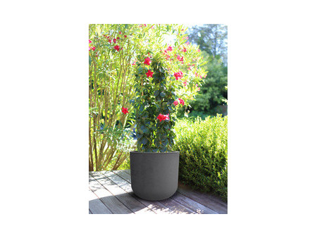 EDA Bac à plantes BASALT UP, rond, 485 mm, vert amande