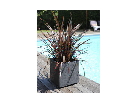 EDA Bac à plantes BASALT double paroi, 395 mm, vert amande