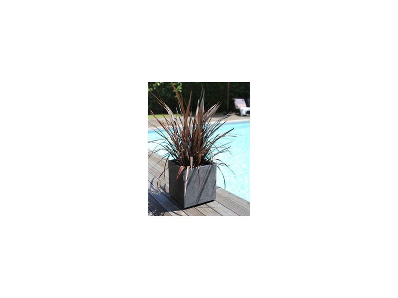 EDA Bac à plantes BASALT double paroi, 395 mm, vert amande