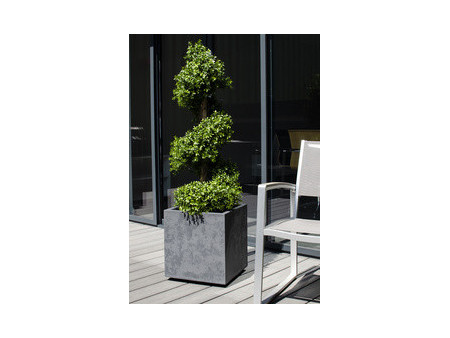 EDA Bac à plantes BASALT double paroi, 395 mm, vert amande