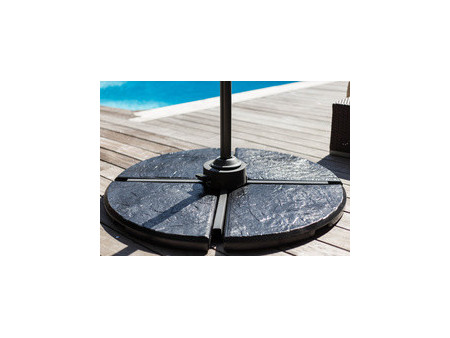 EDA Lest en béton pour parasol, 18 kg, gris foncé