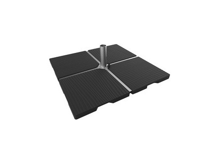 EDA Lest en béton pour parasol, 22 kg, gris foncé