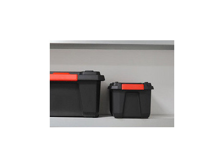 EDA Boîte de rangement XPERT PRO, 40 litres, noir/rouge