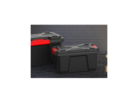 EDA Boîte de rangement XPERT PRO, 40 litres, noir/rouge