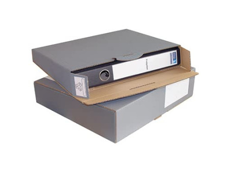 ColomPac Carton d'expédition pour classeur, (L)80 mm, gris