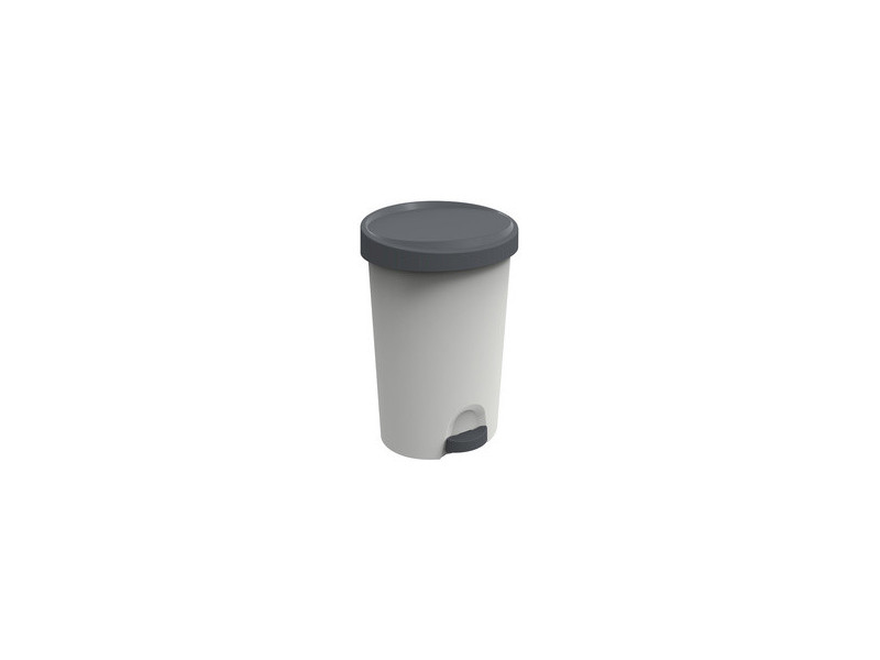 EDA Poubelle à pédale Stepy, 70 L, PP, anthracite