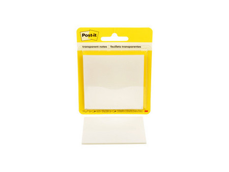 Post-it Bloc-notes Transparent Notes, 73 x 73 mm, incolore