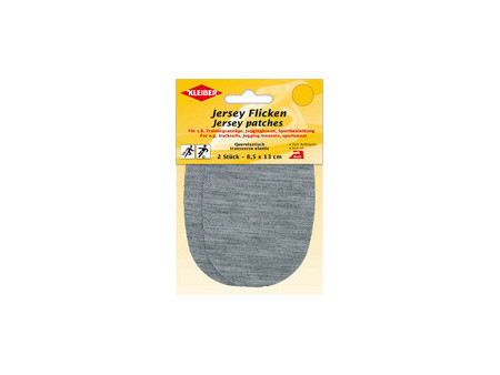 KLEIBER Patch thermocollant jersey, gris clair chiné