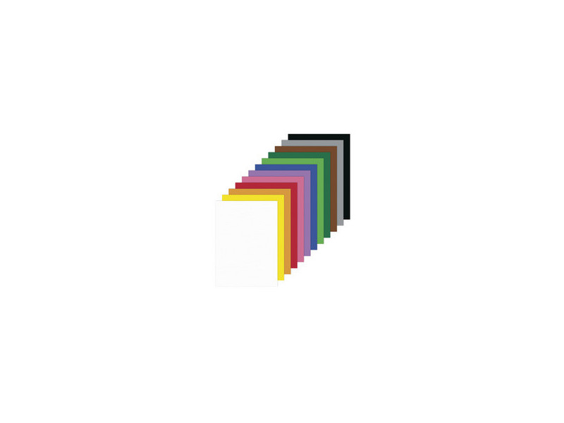 folia Carton de couleur A4, 180 g/m2, assorti en 12 couleurs