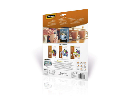 Fellowes Pochette de plastification, avec pli, A4, 160