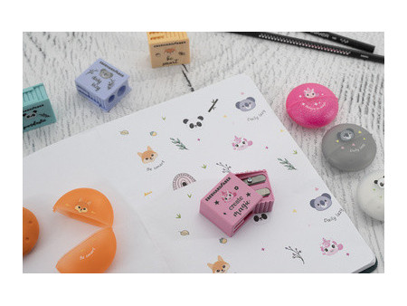 EBERHARD FABER Taille-crayon Animal, présentoir de 8